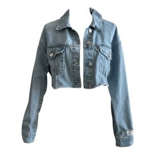 Bershka Light Blue Denim Jacket